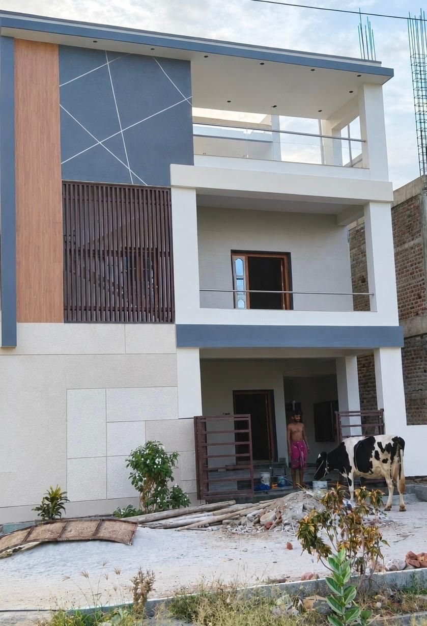 Completed Geometric Facade Villa
